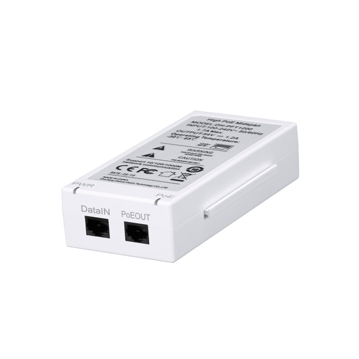 DAHUA Inyector PoE Gigabit / 802.3af / AT / HI PoE / Indicador de corriente / Indicador PoE